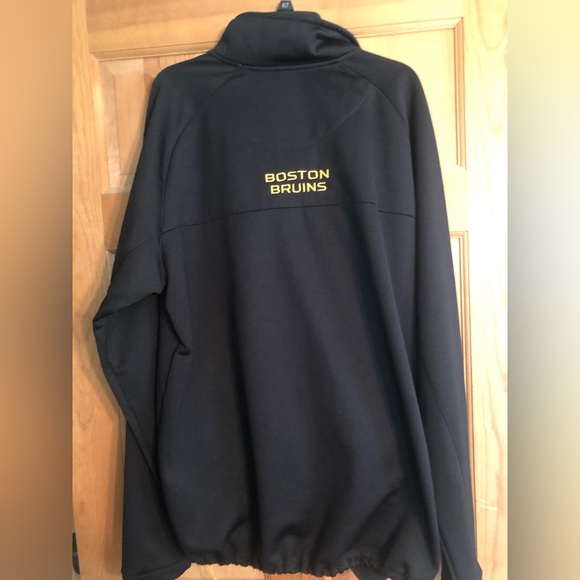 mens boston bruins 3/4 zip jacket 2x - Picture 4 of 4